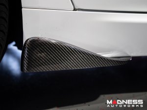 Alfa Romeo Giulia Side Skirt Flaps - Carbon Fiber - Stile Italia